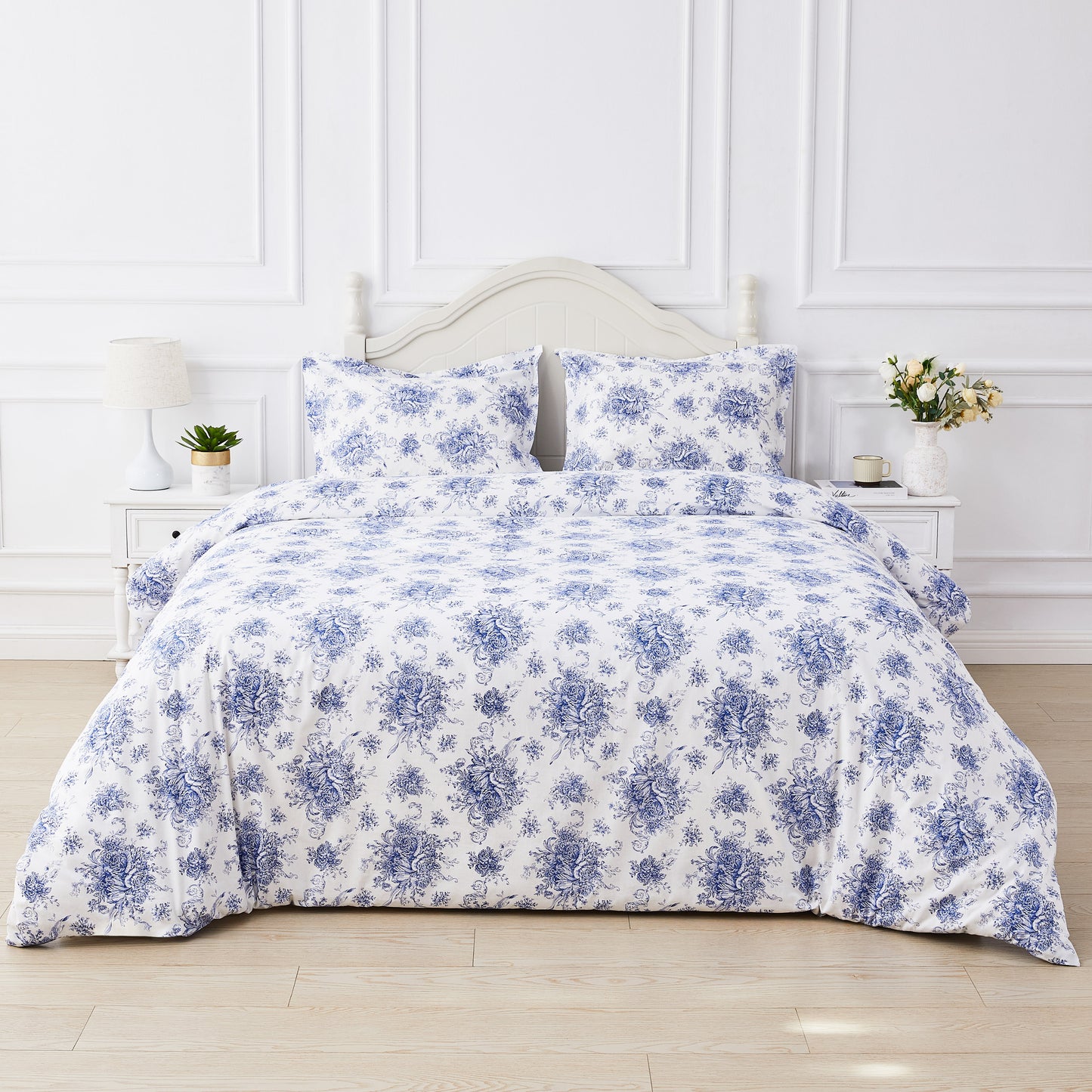 Petit Toile Printed Cotton Percale Duvet Set