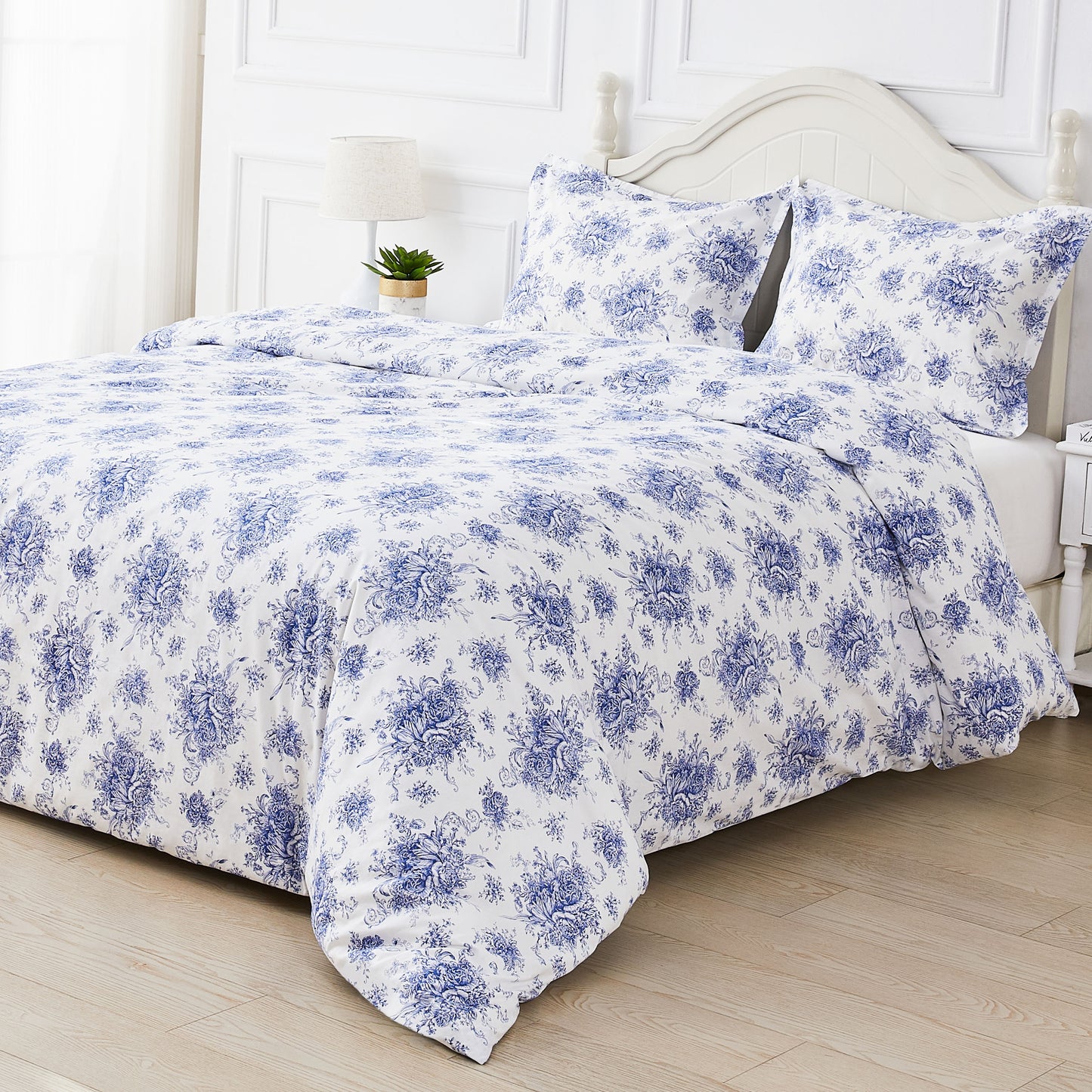 Petit Toile Printed Cotton Percale Duvet Set