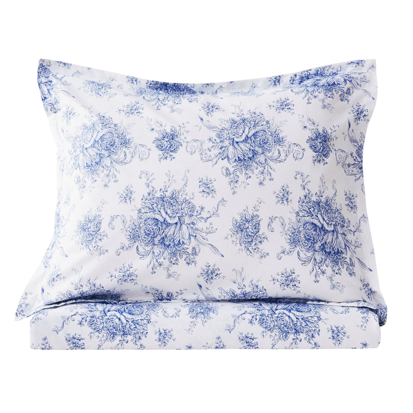 Petit Toile Printed Cotton Percale Duvet Set