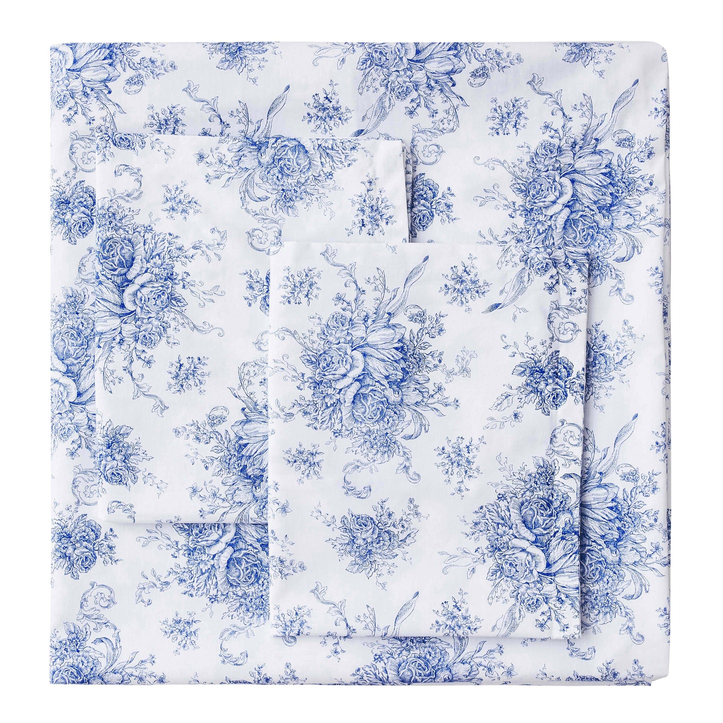 Petit Toile Printed Cotton Percale Duvet Set