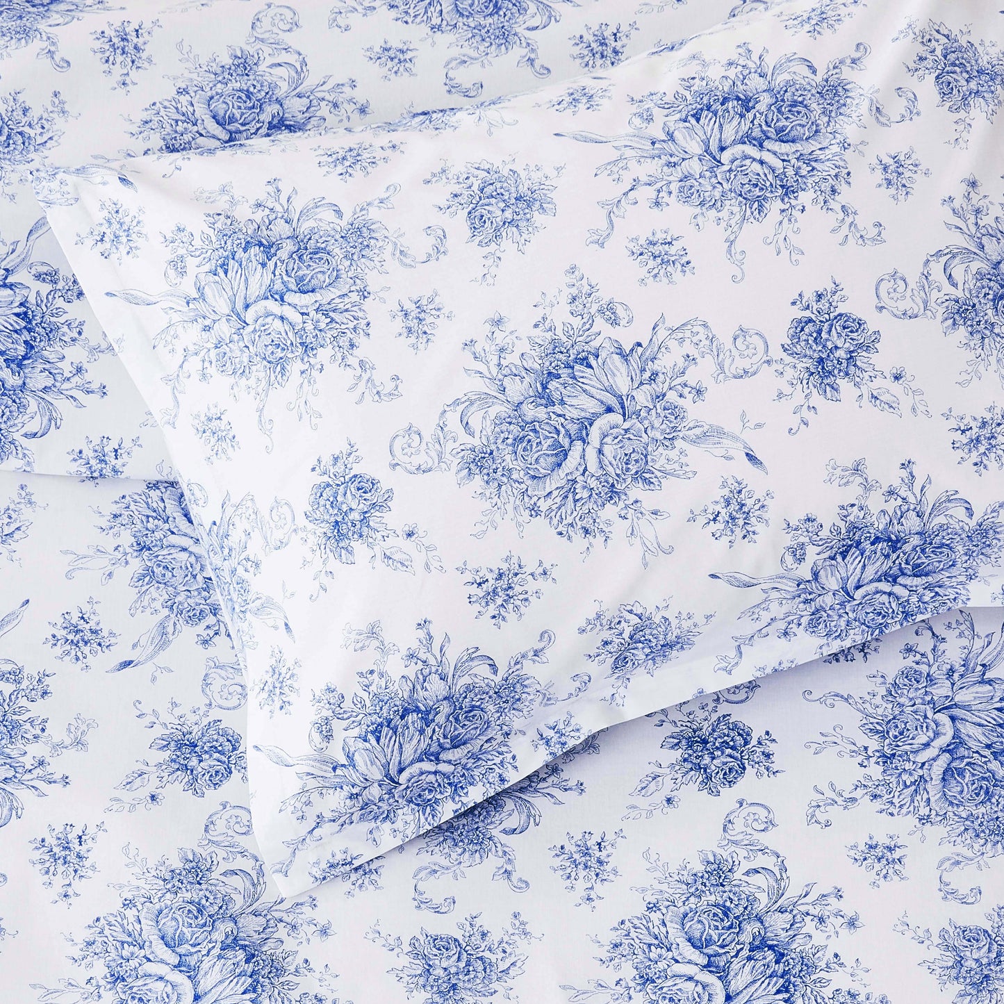 Petit Toile Printed Cotton Percale Duvet Set