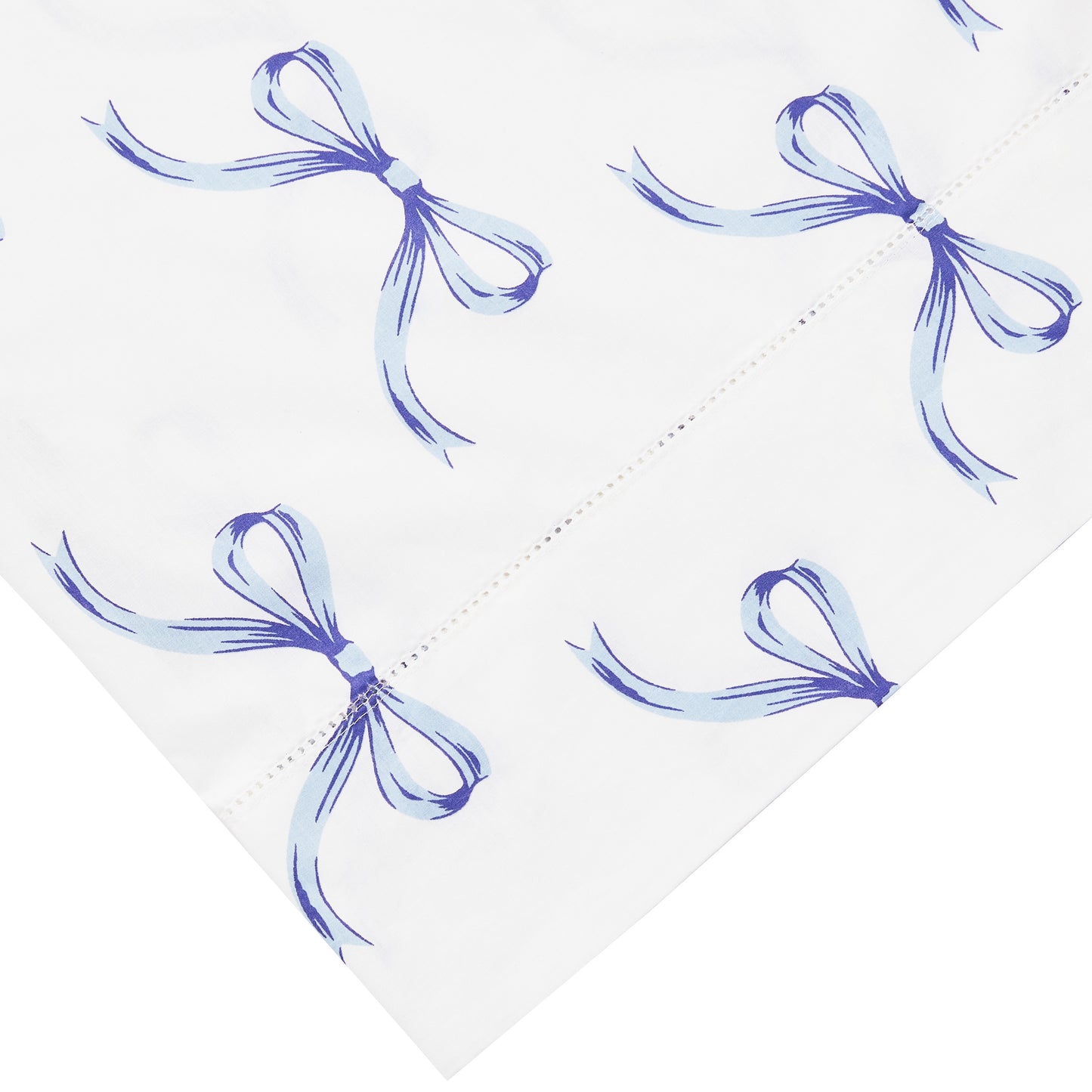 Bows Printed Cotton Percale Sheet Set