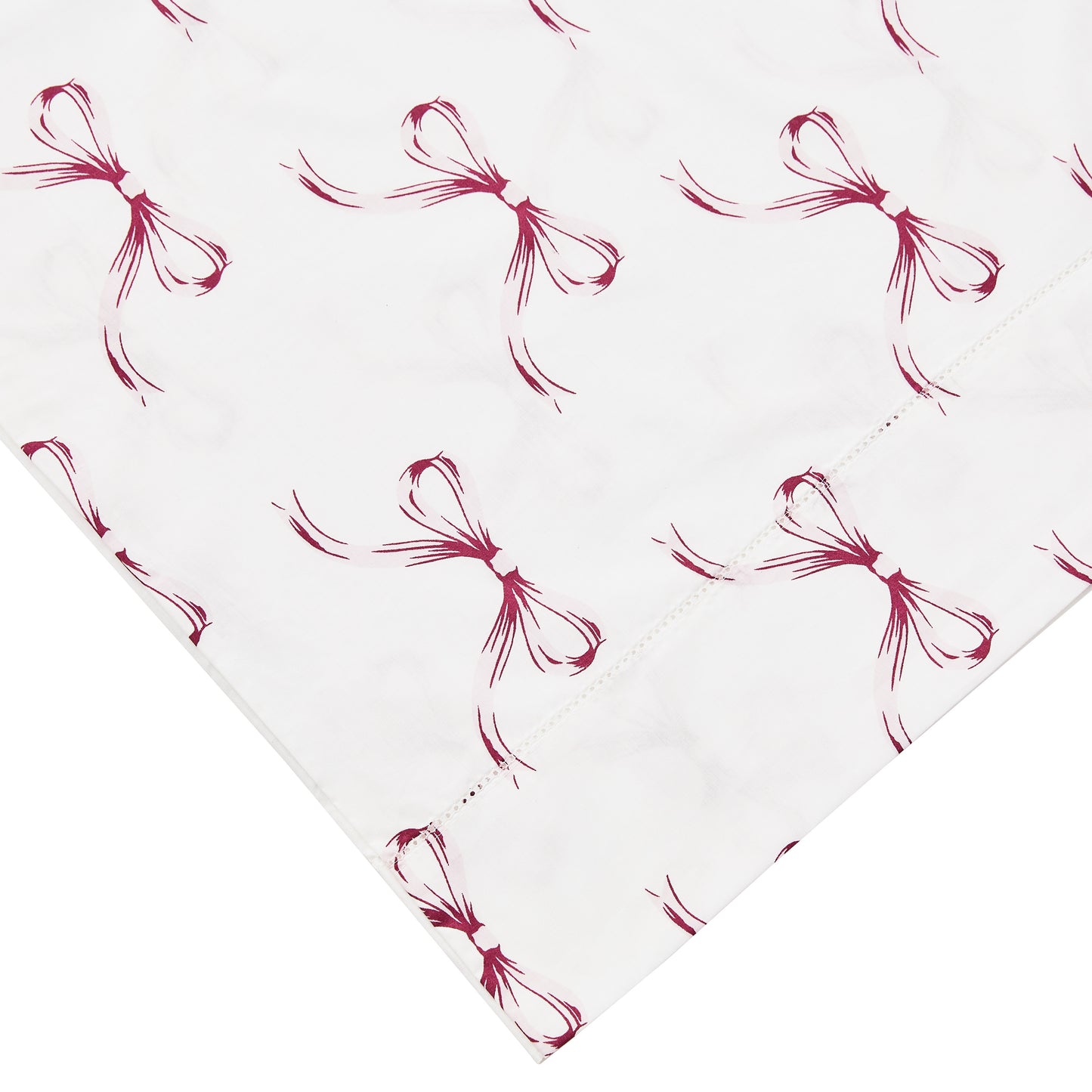 Bows Printed Cotton Percale Sheet Set
