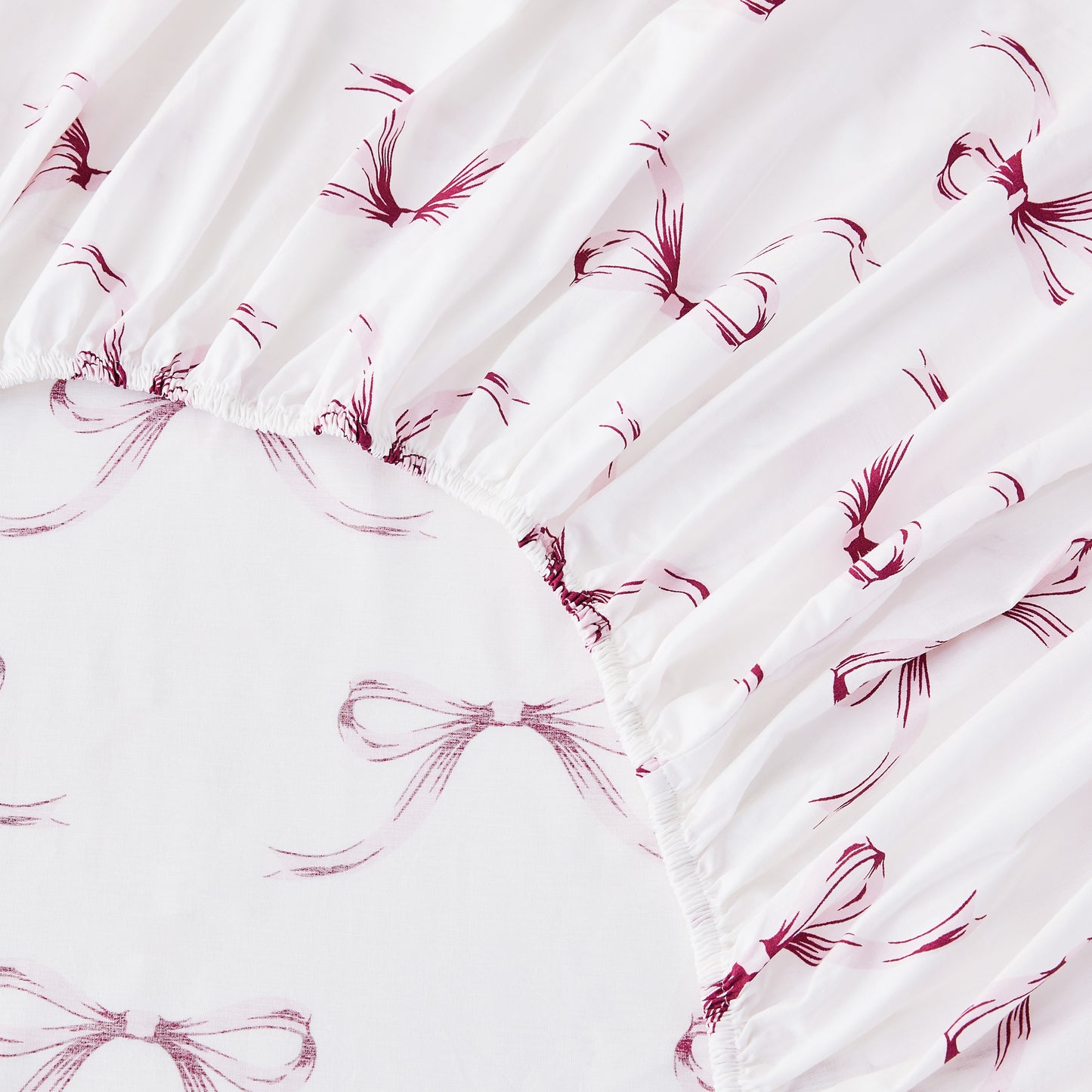 Bows Printed Cotton Percale Sheet Set