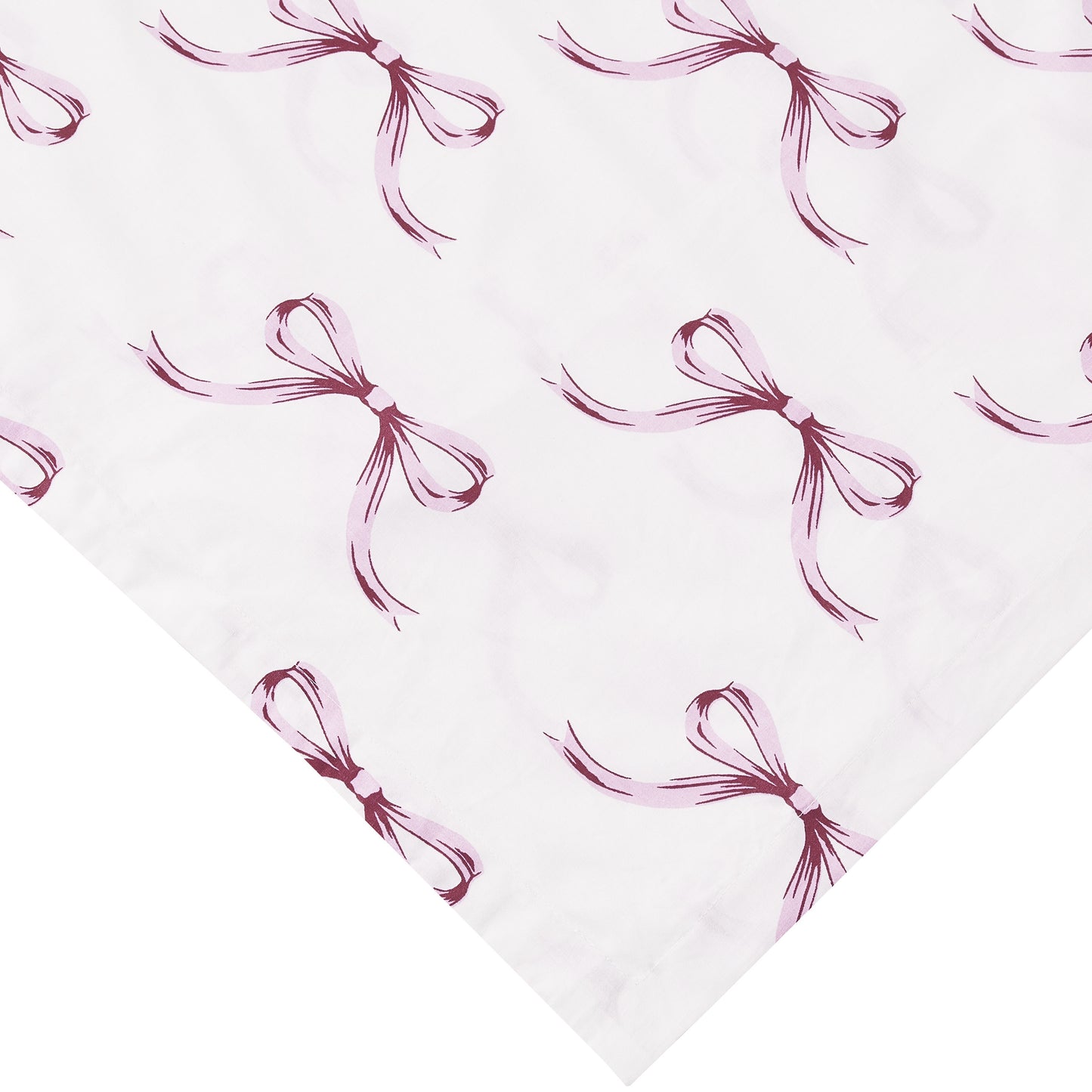 Bows Printed Cotton Percale Duvet Set