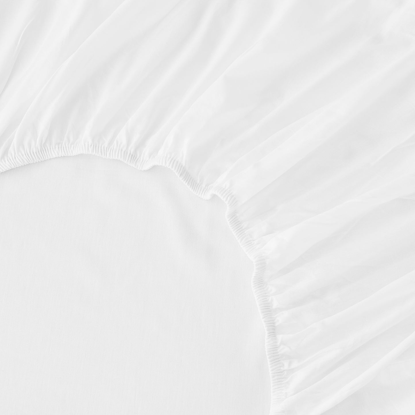 Double Ruffle Cotton Percale Sheet Set