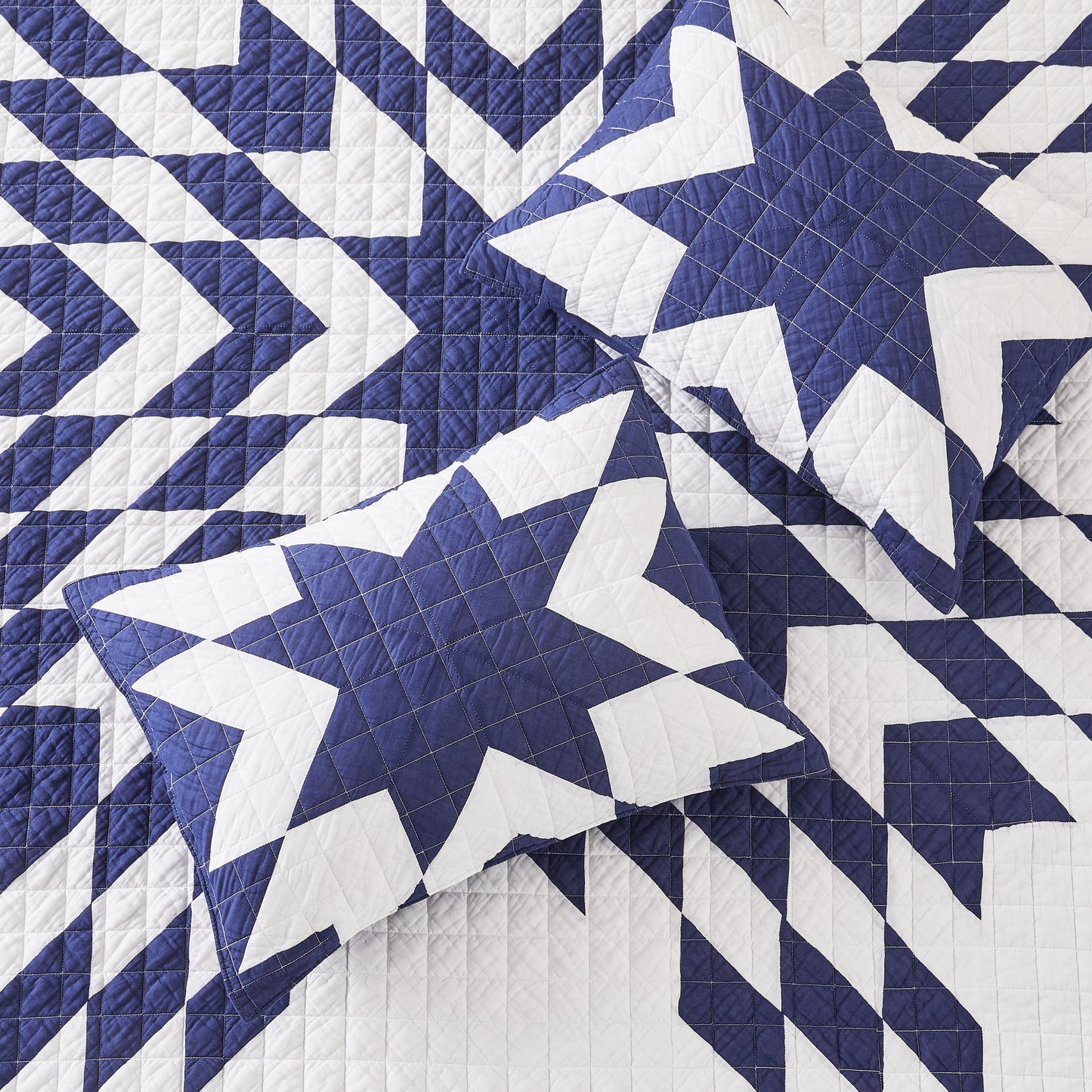 Star Patch Patchwork Cotton Quilt Set