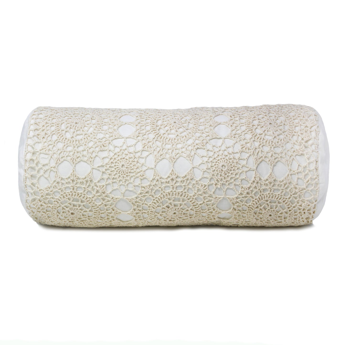 Hand Made Crochet Cotton Neckroll Pillow