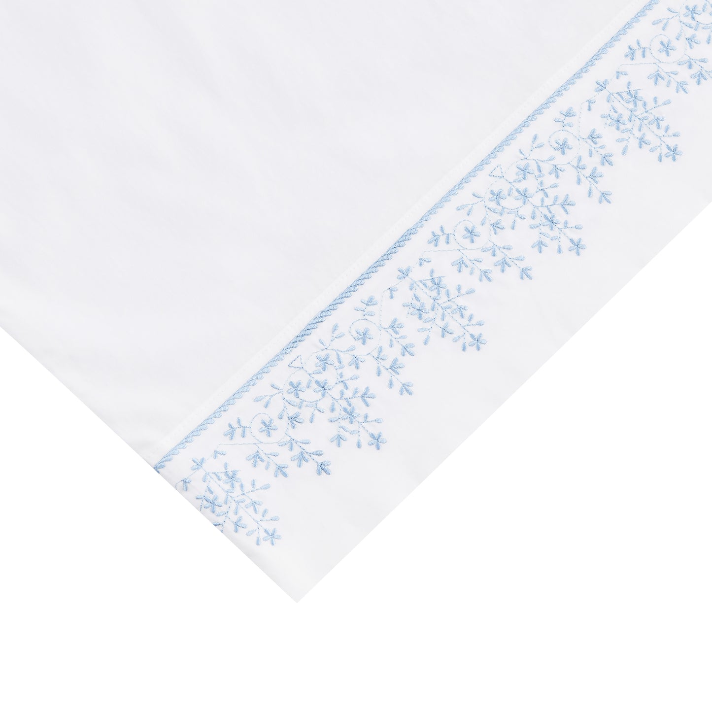 Baby's Breath Embroidered Percale Sheet Set