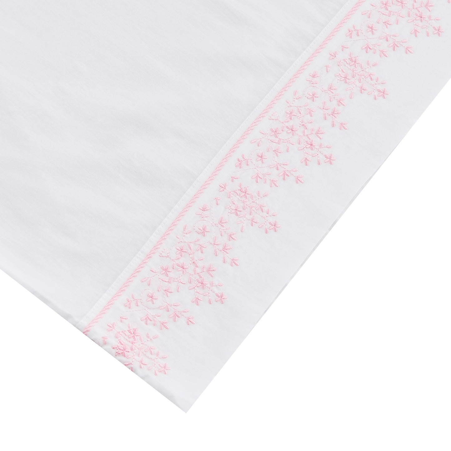 Baby's Breath Embroidered Percale Sheet Set