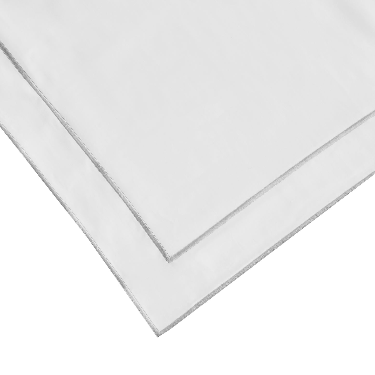 600 Thread Count Framed Sateen Embroidered Cotton Euro Sham Pair