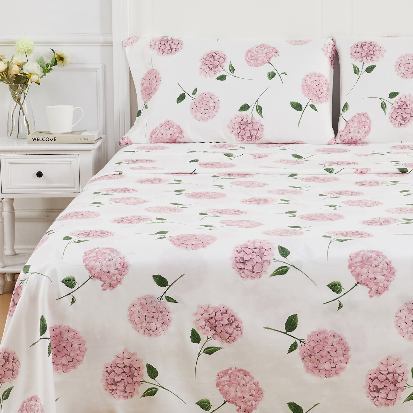 Hydrangea Printed Sheet Set