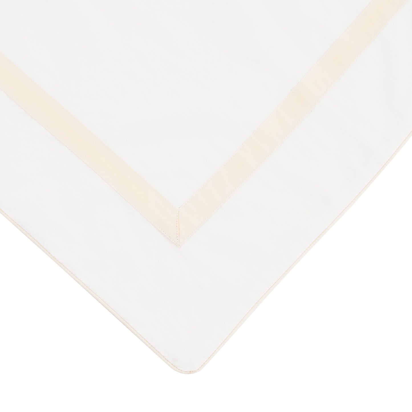 Classic Double Border Percale Cotton Euro Sham Pair