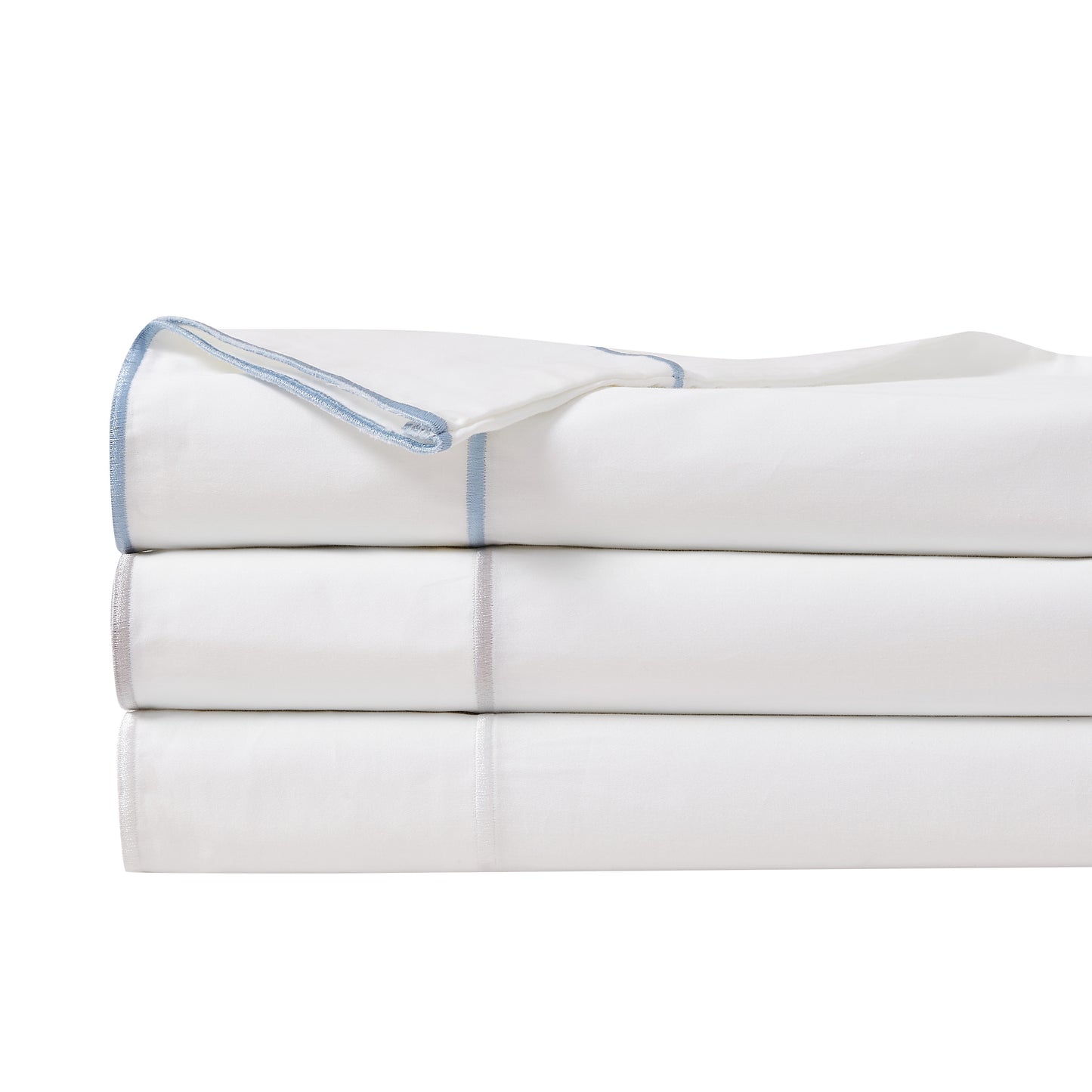 600 Thread Count Framed Sateen Embroidered Cotton Sheet Set