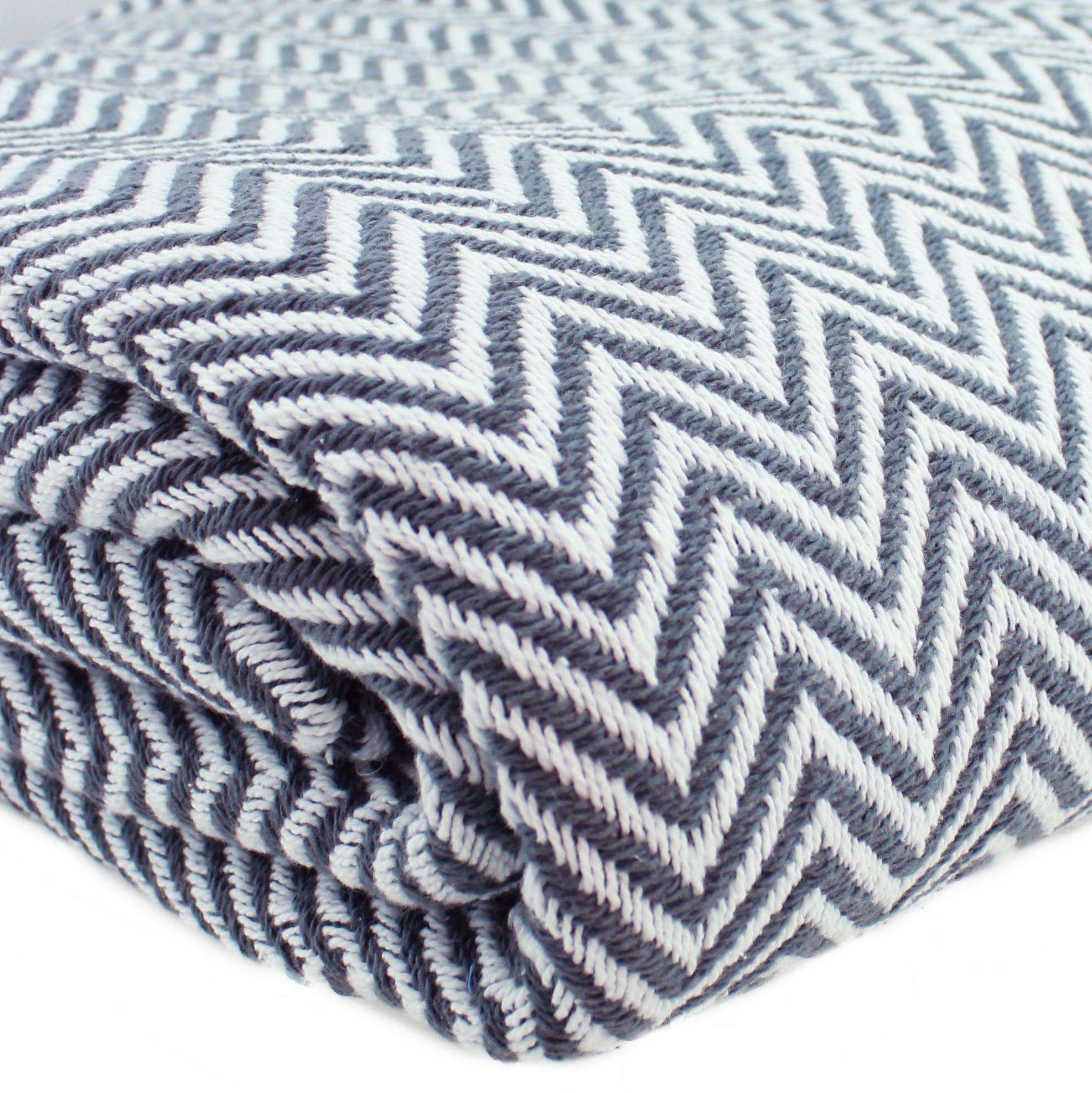 Herringbone Cotton Blanket – Mélange Home