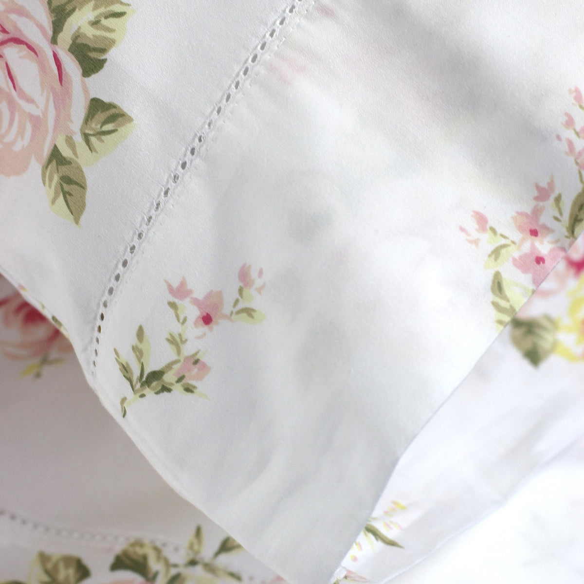 Thread Count Rose Pn 400 Thread Count 100% Cotton Rose Bouquet Sheet Set – Mélange Home