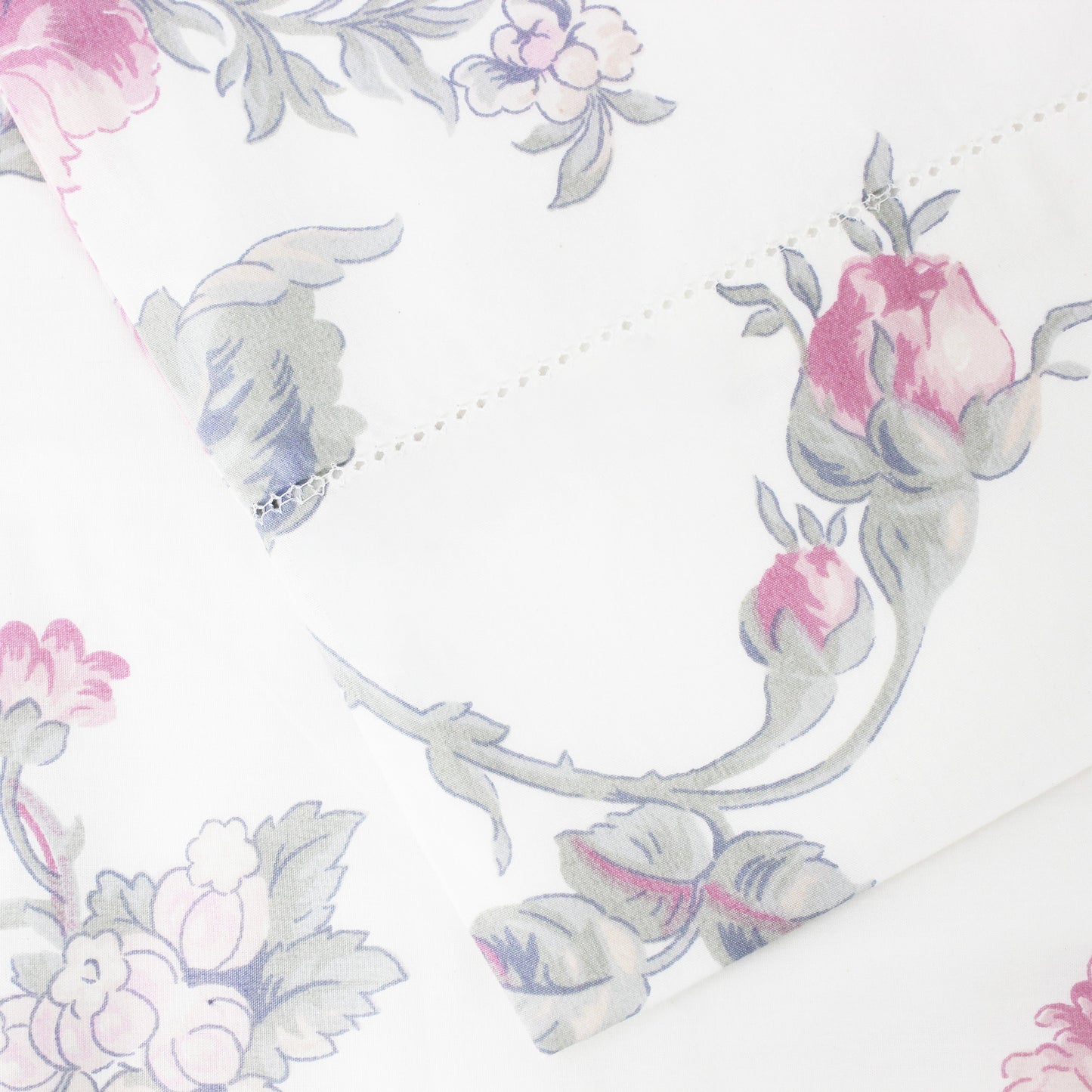 Jardin De Rose Printed Cotton Percale Sheet Set