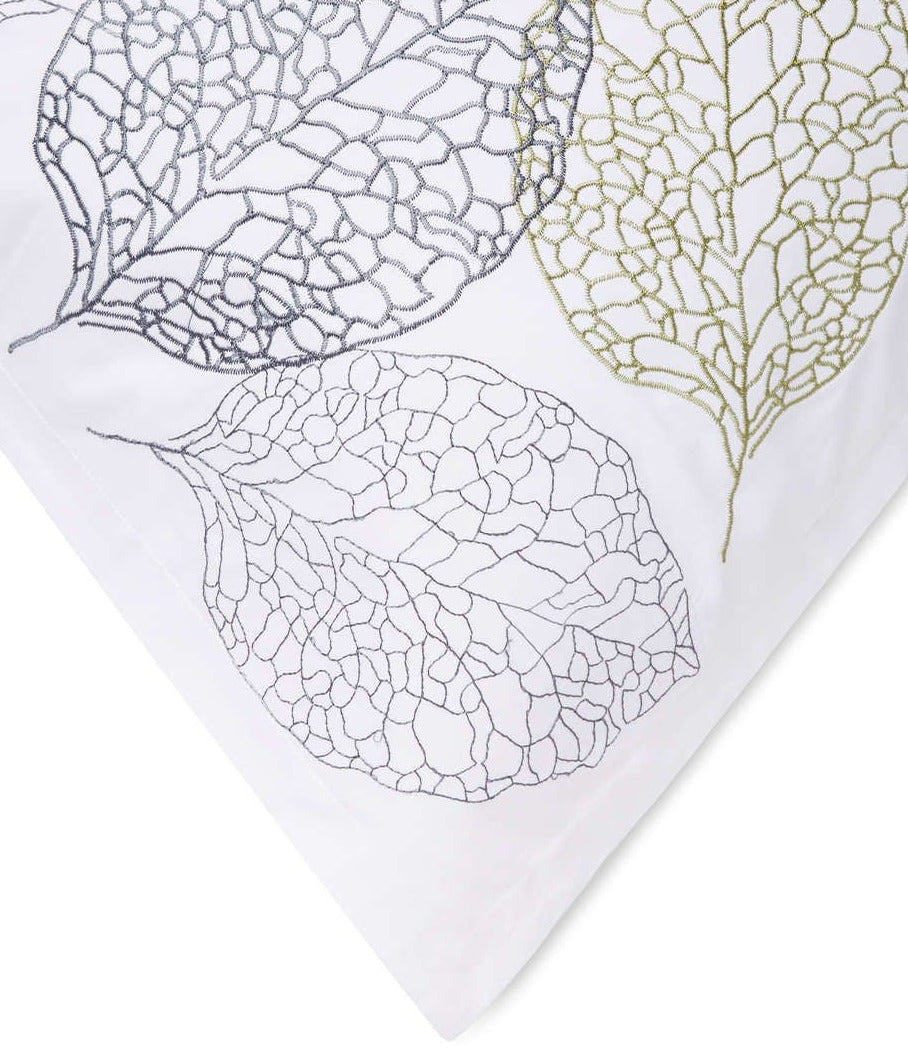 Turning Leaf Embroidered Duvet Cover Set